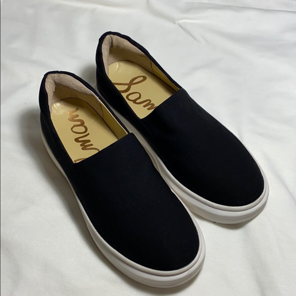 Sam Edelman Black Slip-On Sneakers